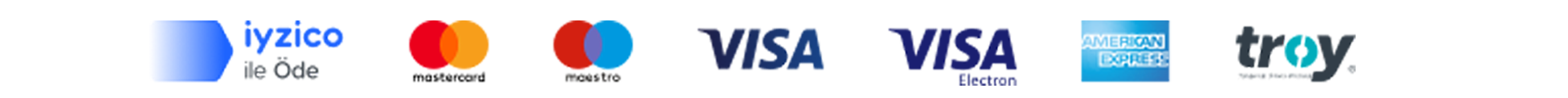 Ödeme kartları - Visa, Mastercard, American Express